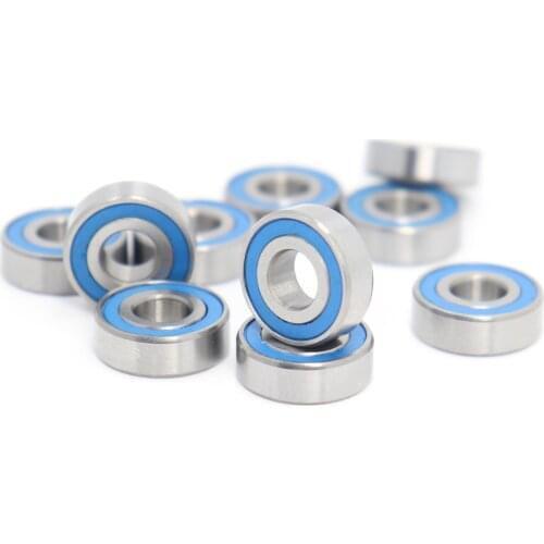 MR83RS Bearing ABEC-3 (10PCS) 3X8X3 mm Miniature MR83-2RS RU Ball Bearings Blue Sealed For Axial SCX10 II