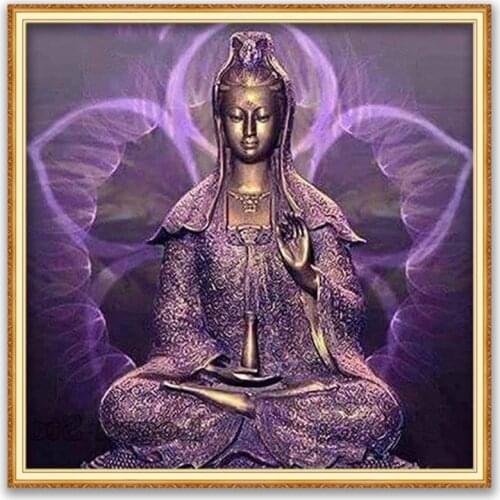 Region Buddha DIY Embroidery Cross Stitch 11CT Kits Needlework Craft Set Cotton Thread Printed Canvas Home Decoration Hot Sell