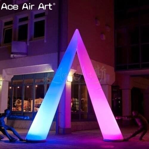 New design 4.5m H inflatable lighting decoration,glowing Welcom archway,entry decor for evevt or promotion