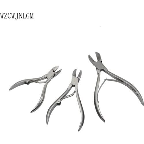 140/120/100mm Elbow Shrapnel Stainless Steel Scissors Teeth Cut Teeth Clamp Pliers Piglets Livestock Breeding Equipment 6pcs
