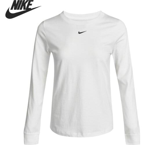 Original New Arrival NIKE W NSW TEE ESSNTL LS LBR Womens T-shirts shirt Long sleeve Sportswear