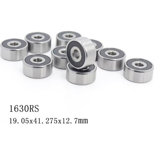 1630 2RS ABEC-1 (10PCS) 3/4"x1 5/8"x1/2" inch Sealed Ball Bearings 19.05mm x 41.275mm x 12.7mm 1630RS