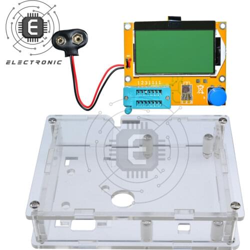 ESR Meter Mega328 Transistor Tester Digital V2.68 ESR-T4 Diode Triode Capacitance MOS/PNP/NPN LCR 12864 LCD Screen Tester