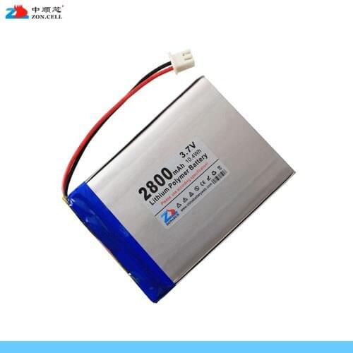 In the shipping 2800mAh 625067 3.7V lithium polymer battery backup power charging treasure 605065 Rechargeable Li-ion Cell