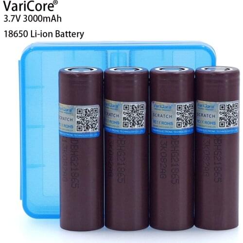 VariCore New Original HG2 18650 3.7V 3000mAh Lithium Battery discharge 20A, dedicated electronic Power battery+storge box