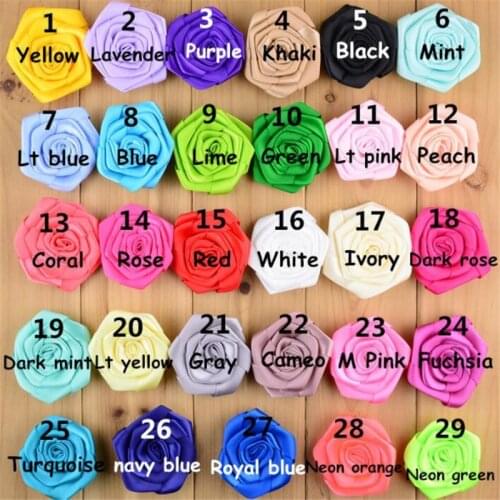 6cm polyester rose flower appliqued patches sew-on stick-on EL42