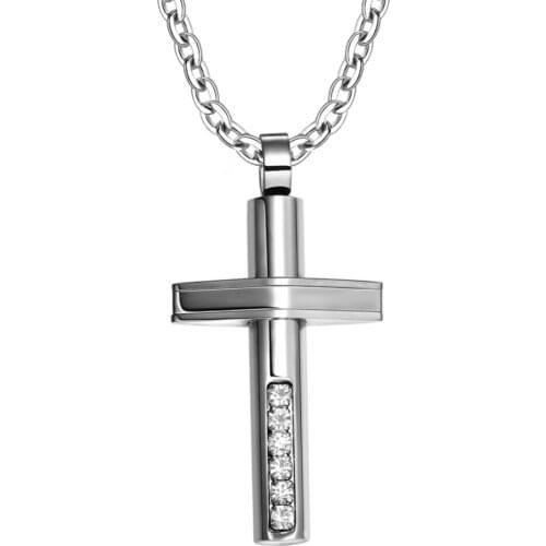 2019 New MenS Chain Necklace WomenS Stainless Steel Pendant Cross Pendant Necklace MenS Classic Cross Pendant YF029-P9079