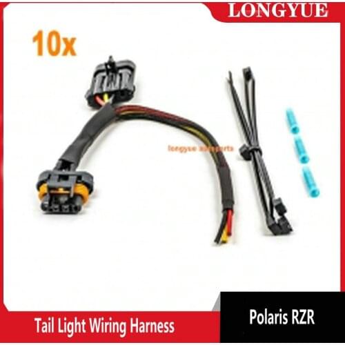 10pcs 2015 & Newer for Polaris RZR Tail Light Wiring Harness