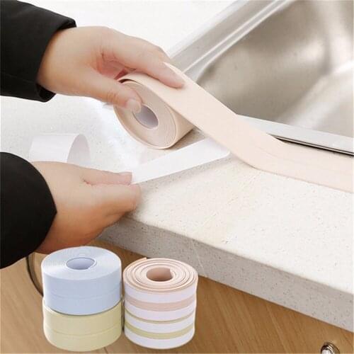 2 Sizes Kitchen Table Gap Filling Mat Seal Waterproof Bathroom Wall Sealing Tape Mould Proof Ceramic Tile Corner Seal Gadgets