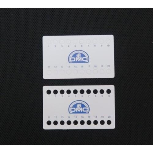 30 pcs 01~20 holes floss organizer for DMC thread pad paper plate sheet cross x stitching sewing DIY tool craft needlework plus