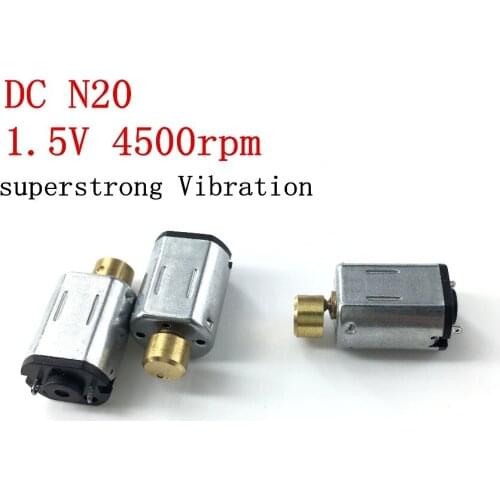 5PCS N20 DC 1.5V 4500rpm Vibration motor Mini massager vibrating motor