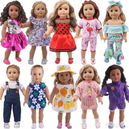 Doll Clothes Accessories Suitable For 18-inch American Dolls & 43 Cm Baby Dolls Born Baby Clothes,Christmas Gifts For Girls Toy