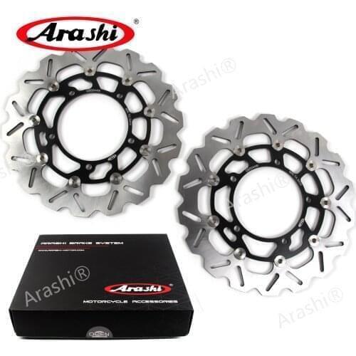 Arashi 2PCS For SUZUKI GSF650 BANDIT 2006 - 2012 CNC Full Floating Front Brake Disc Disk Rotors GSF 650 2007 2008 2009 2010