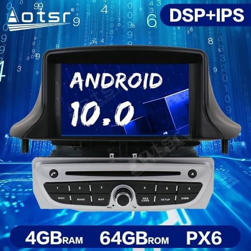 Android 10.0 PX5/6 Car DVD Player for Renault Megane 3 Renault Fluence 2009+ Stereo Headunit GPS Navigation Radio Tape Recorder