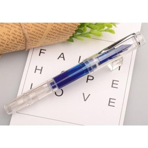 Caliarts Ego 2th 0.35MM 0.5MM Transparent Piston Pens Ink Fountain Pen Gift Packageg for School Office Accessories Pen