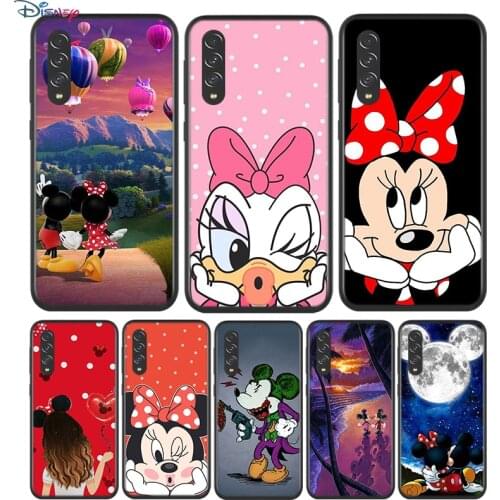 Black Soft Cartoon Couple Fashion For Samsung Galaxy A90 A80 A70 A70S A60 A50 A40 A30 A30S A20S A20E A10 A10E Phone Case