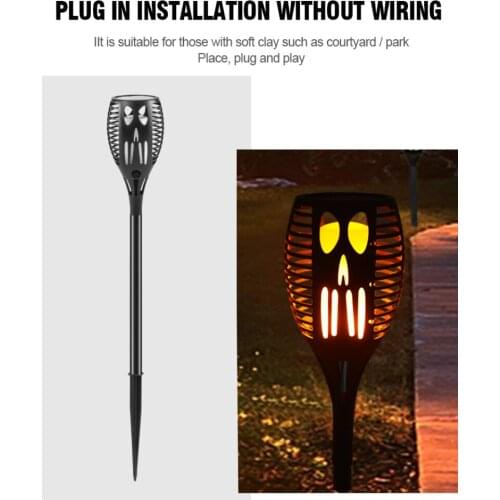 Solar Flame Torch Light Flickering 12 LED Outdoor Waterproof Garden Decor Landscape Lawn Lamp Path Lighting Torch Outdoor Light
