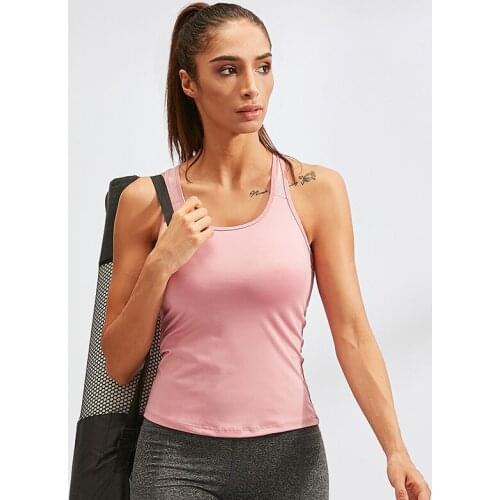 Summer Fitness Yoga Tops Women Sexy Gym Sportswear Vest Training Running T-Shirts Sleeveless Solid Quick Dry Clothes Female