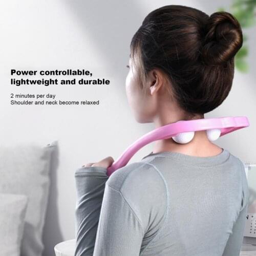 Neck Massager Point Therapy Reusable Portable Lightweight Trigger Points Manual Self Muscle Massage Relieve Neck Shoulder