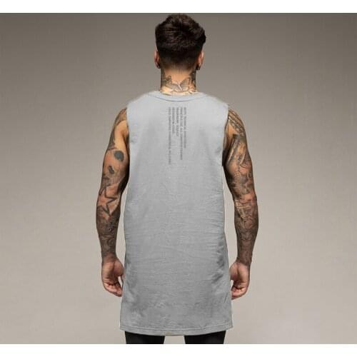 New Gym Mens Fitness Casual Cotton Workout Tank Top Fashion Clothing Bodybuilding Musculation Singlets Sleeveless Sports Vest