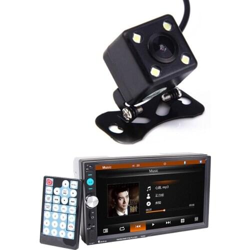 MP5 Car Player Bluetooth Touch Screen Stereo Radio 2 DIN With Camera Supports System Mirroring Connection For Android IOS 7Inch
