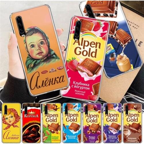 Alenka Bar Wonka Chocolate Soft Cover Phone Case For Huawei P30 P20 P10 P40 Mate 30 20 10 Pro Lite P Smart Z Plus + Shell Custom