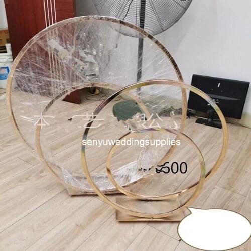 New metal candle holder flower vase stand wedding centerpiece event road lead flower rack senyu2435