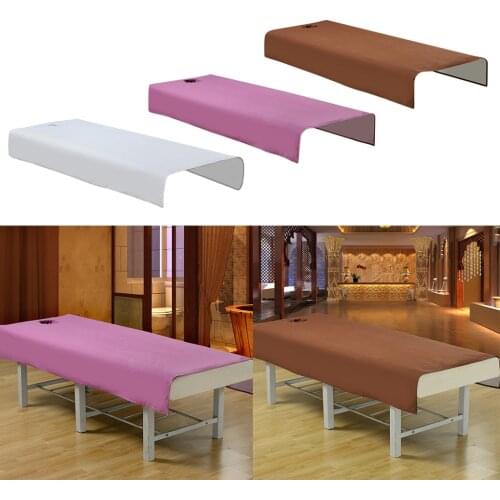 Solid Cotton Massage Table Sheet - Soft Cotton Body SPA Bed Cover Liner Pad for Beauty Massage Salon Hotel Tattoo Hospital