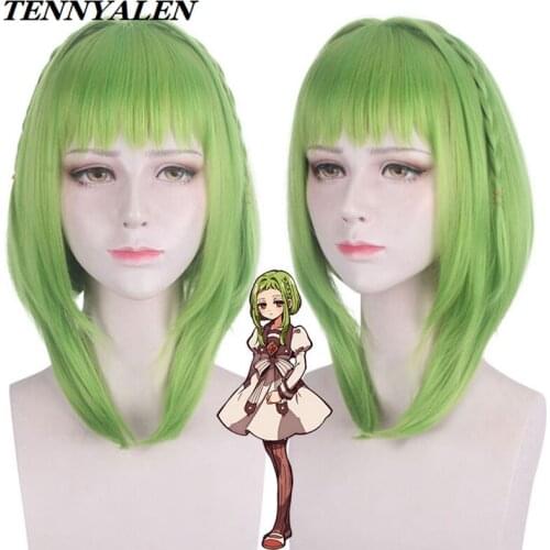 Halloween Wig Anime cosplay Toilet-bound Hanako-kun Cosplay Costume from Woman Nanamine Sakura Same Wig 45CM Long Hair