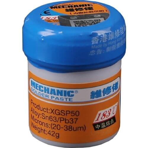 MECHANIC Solder Paste XGSP50 SMD SMT For 936 852D++ Soldering Iron Station Flux Sn63/Pb67 Repair Tool