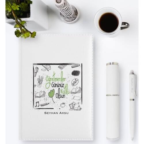 Personalized Teachers Days Happy 2020 Leather Organizer & Pen Gift Set-8