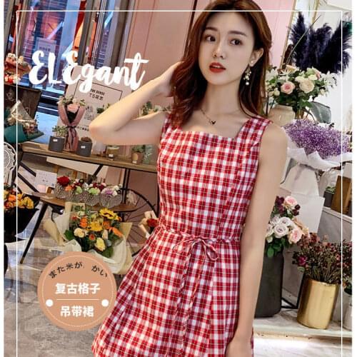 Dresses For Women Womens Summer Suspender Dress Sleeveless A- Line Skirt Vestido De Mujer Femme Robe
