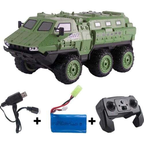 Remote Control Truck 1:16 Full-scale 6-wheel RC Car Remote Control Military Truck DIY Off-Road RC Car Climbing Car Toy For Boys