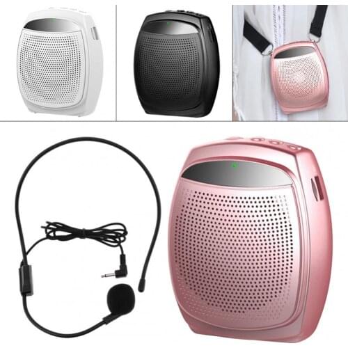 S23 Megaphone Voice Amplifier Teacher Microphone Speaker 5W Rechargeable Loudspeaker Mp3 Player Radio for Guide Meeting