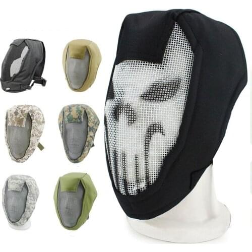 Tactical V3 Fencing Full Face Steel Metal Mesh Paintball Mask Military Army Hunting Wargame Airsoft Mask Helmet