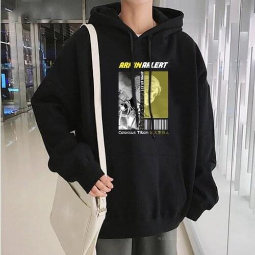 Fashion Japan Anime Attack On Titan ARMIN ARLERT Hoody Sweatshirt Men Harajuku Fashion Street Funny Manga Colossus Tican Hoodies