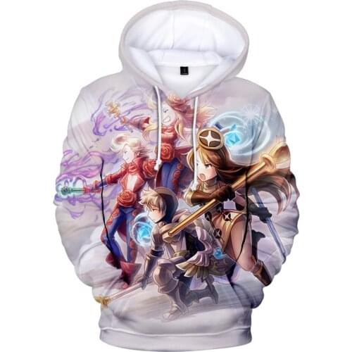 3D Bravely Default Hoodie CoatsWiner 3D Hoodies Streetwear Clothing Youthful Child Women Men Tops Clothing Warm Sweatshirts