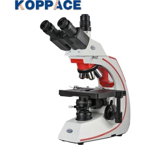 KOPPACE 40X-1600X Research-Grade Trinocular Compound Lab Microscope Infinite Flat Field High Contrast Full Achromatic Microscope
