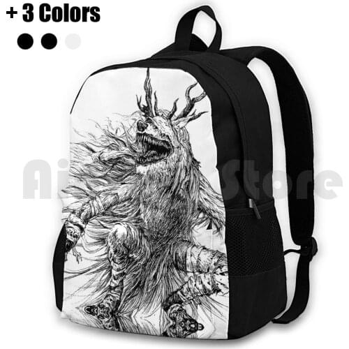 Vicar Amelia Outdoor Hiking Backpack Waterproof Camping Travel Bloodborne Video Games Game Gaming Dark Souls Software Monster