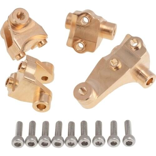 1set Brass RC Car Front + Rear Keel Tie Rod Holder Set For RC Car Auto 82056-4 Parts Accessories Moulding