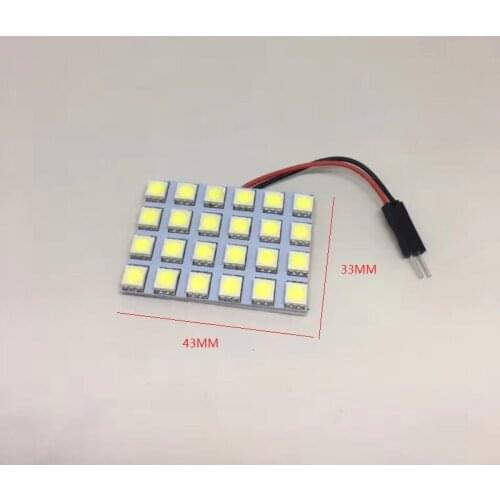 10PCS Dome 5050 6/ 9 12/ 15/ 18/ 24SMD Festoon C5w Ba9s T4w T10 W5W Auto Roof Panel Lamp Bulb 12V Car LED Reading Lights White