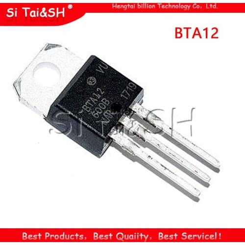 10PCS BTA12-600B TO-220 BTA12-600 TO220 BTA12 new and original IC