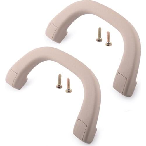 2Pcs/Set MB769617 Beige A Pillar Front Grab Roof Handle Fit For Mitsubishi Pajero Shogun Montero V31 V32 V33 V73 V77 1991-2006