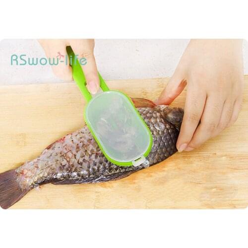 2Pcs Kitchen Meat Tools Fish Scale Brush Family Fish Scale Tool Planer Scraper Kitchen Gadget For Kitchen Tools