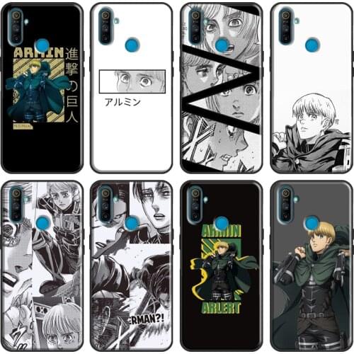 Armin Arlert Attack on Titan Soft For OnePlus 8T 7T Nord 7 8 Pro Case For OPPO Realme GT 6 7 X2 X7 Pro XT C15 C11 C3 Cover