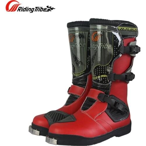 Free shipping 1pair Outdoor Motorcycle Sportbike Sport Offroad GP Racing High fiber Leather Motorcycle Boots