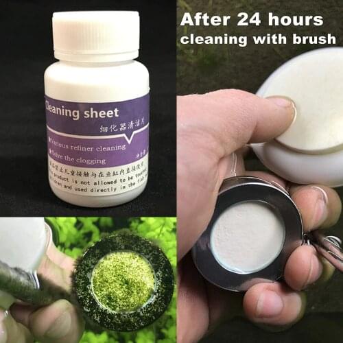 Clean Aquarium CO2 Atomizer System Diffuser Fish Tank Aquatic Water Plant Cleaning sheet for carbon dioxide atomizer