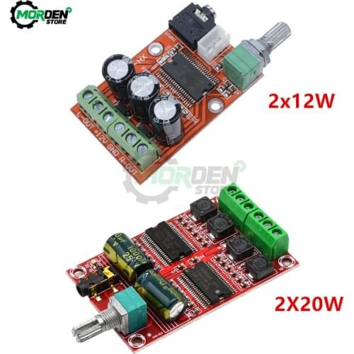 XH-M531 2x20W 2x12W YDA138-E Digital Amplifier Module DC 12-15V Stereo HIFI Class D Audio Amplifier Board for Home Theater