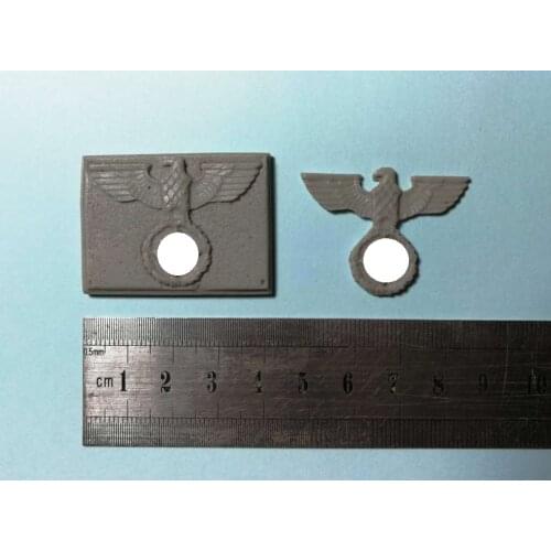 Resin building logo 1:35 sand table model