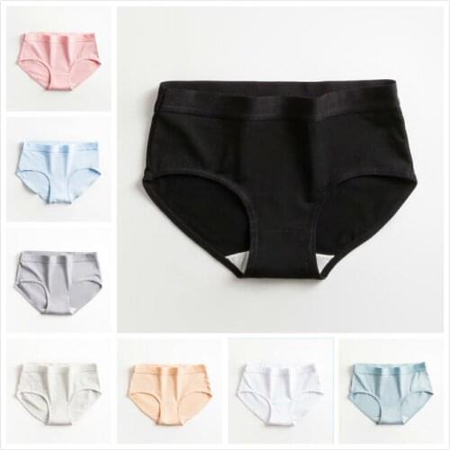 Fashion Cotton Panties Bacteriostatic Crotch Ladies Underwear Cotton Mid Waist Japanese Girls Seamless Triangle Underwear